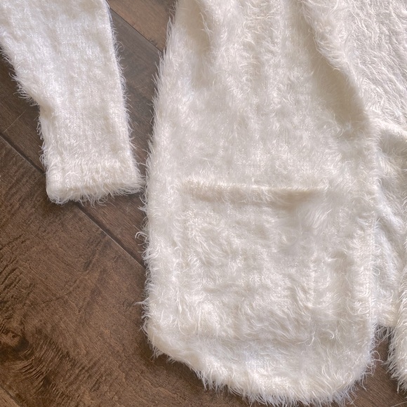 ASbyDF Luxe cardigan, Size XS, White, open front - Picture 6 of 8